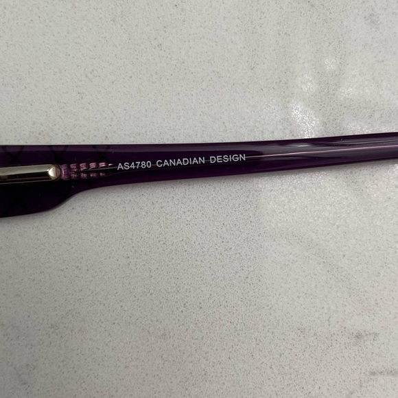 Alfred Sung Plum Prescription Eyeglass Frames - Picture 10 of 15